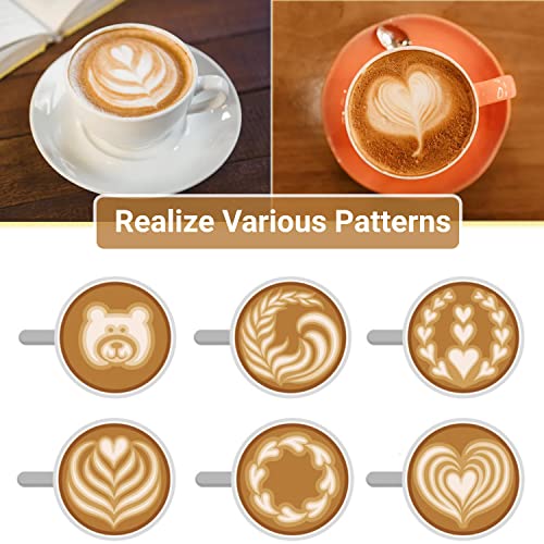 Milk Frothing Pitcher, 20Oz/600Ml Milk Frother Cup Stainless Steel Jug Steaming Pitcher, Milk Coffee Cappuccino Latte Art Barista Steam Pitchers Milk Jug Cup With Decorating Pen Gray #TOP6