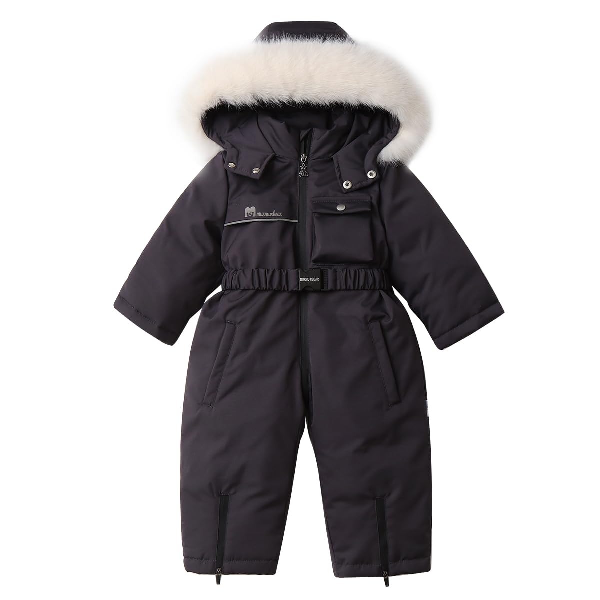 linboo Baby Schneeanzüge Winter Overall Mit Kapuze Parka Skianzug Kinder Winteranzug Jungen Strampler Mädchen Einteiler Jumpsuit Warm Outfits