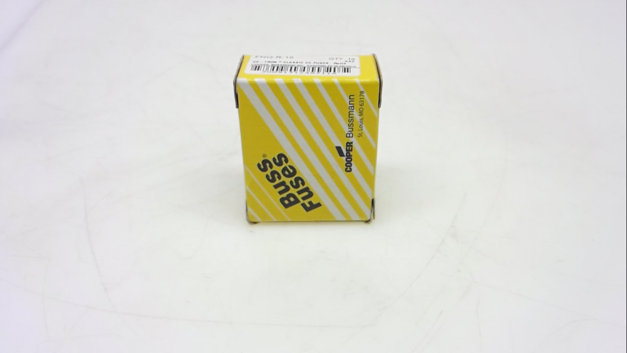 Cooper Bussmann Fnq-R-15 - Pack of 10 - Fuse, 15A, 600Vac, Time Delay Fnq-R-15 - Pack of 10 -