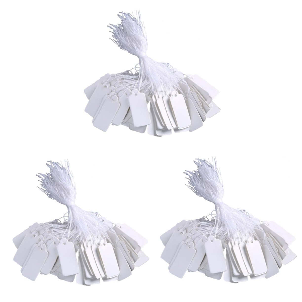 ABOOFAN 3000pièces Étiquettes De Prix Blanches Avec Pour Bijoux Vêtements Et Accessoires Étiquettes De Marquage Pour Affichage Et Des Stocks