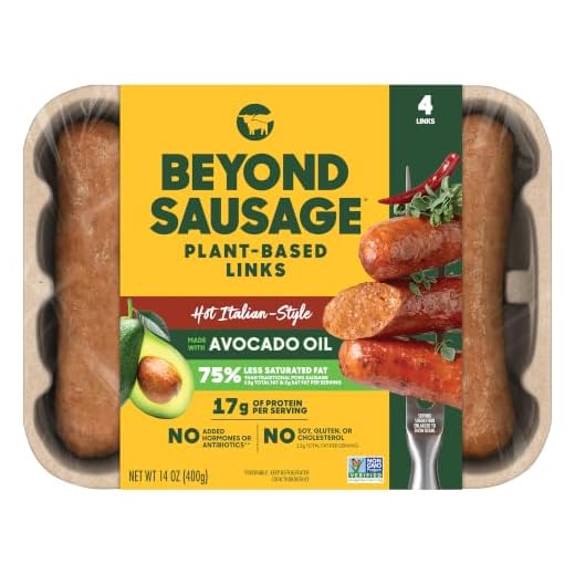 Beyond Meat, Alternative Meat Sausage Hot Italian, 14 Ounce
