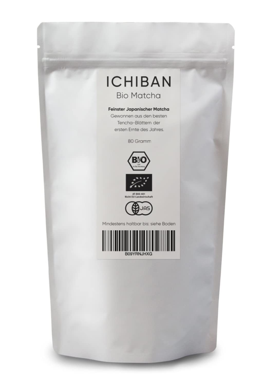 Kaizen - Bio Matcha Tee - ICHIBAN - Contest Ceremonial Matcha aus Japan - voll beschattet - Direktimport aus der Präfektur Kagoshima - hochwertiges Pulver in 80g wiederverschließbarem Schutzbeutel
