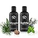 Produktbild BERGBAD 2 x 100ml WALDHÜTTE Set BIO Saunaaufguss Latschenkiefer + Fichte + Minze und Zirbe + Latschenkiefer + Eukalyptus - wohltuendes Sauna-Aufgussmittel mit Bio-Alkohol, Wasser und 100% BIO Ölen