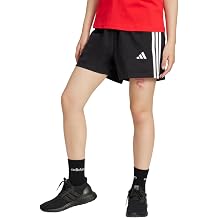 adidas Womens Essentials 3-Stripes Cotton Shorts Casual Bottoms Casual - Black