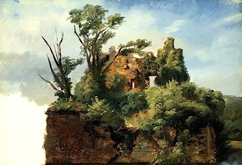 Art Tableau Landscape with Ruins pour créer un salon élégant et inspirant