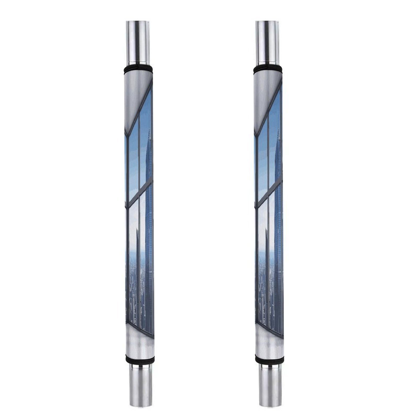 Adfgyerh Style Skyscraper Buildings Refrigerator Door Handle Covers 2 Pcs, Refrigerator Handle Covers Non-Slip Fridge Handle Covers For Oven Microwave Dishwasher Appliance Door Sleeves