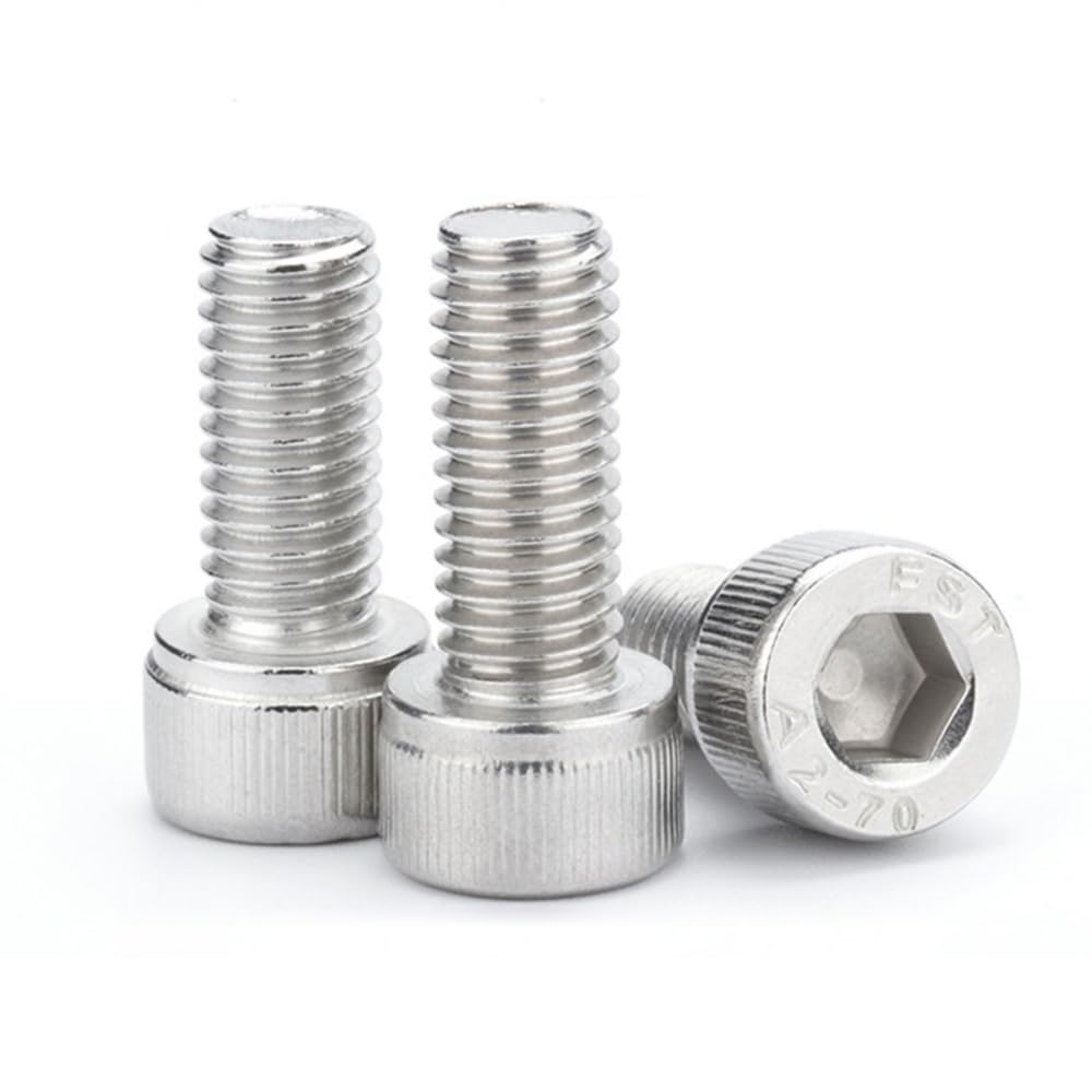 Generic #6-32x3/8"" Socket Head Cap Screw, 6-32 Socket Head Bolts and Screws, 304 Stainless Steel 18-8, Allen Hex Drive, Bright Finish, Fully Machine