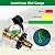 2 Pack Propane Tank Gauge Level Indicator, Universal Fit POL Propane Tank Adapter Converts POL to QCC1/Type 1, 5-100LB Propane Tank Gauge for RV Camper, BBQ Gas Grill, Heater