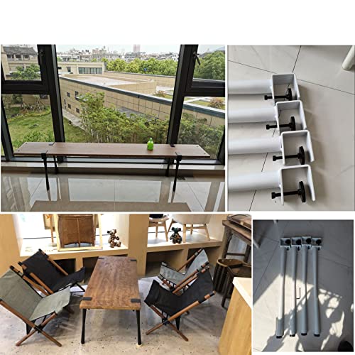 Pieds de Table sans Perçage 45 cm pour Proteger Votre Bureau - 6