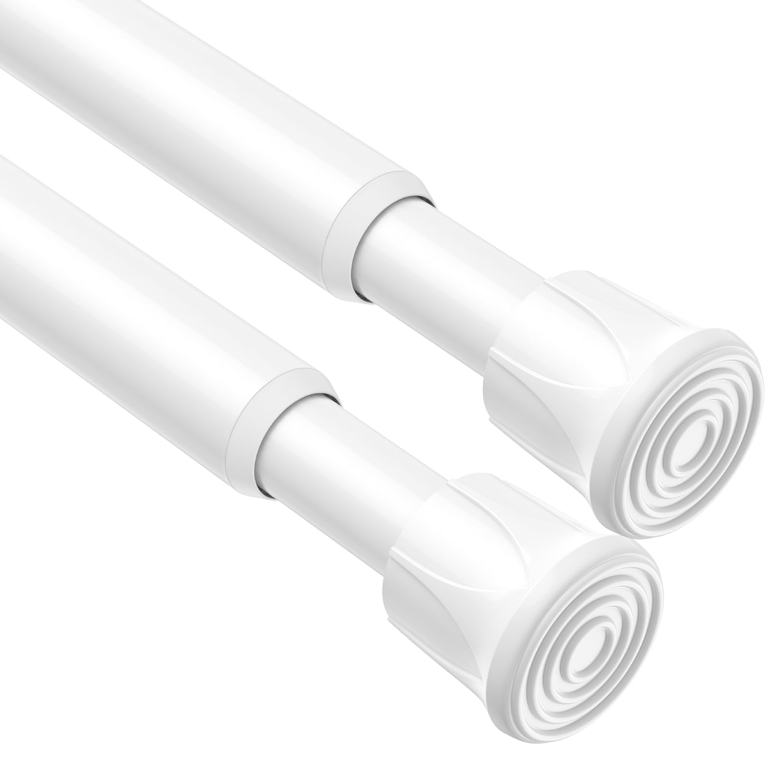Photo 1 of AIZESI Spring Tension Curtain Rods Short Tension Rod (White,28" to 48"-2Pcs)LPNPMGN4735723