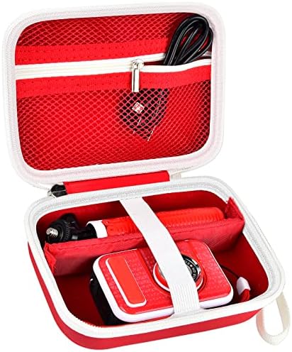 Kids Camera Case for VTech KidiZoom Creator Cam HD Video Camera/ for KODAK Printomatic Digital Instant Print Cameras Toys, Carrying Storage Organizer Bag Also Holds Tripod Accessories,Box Only-Red