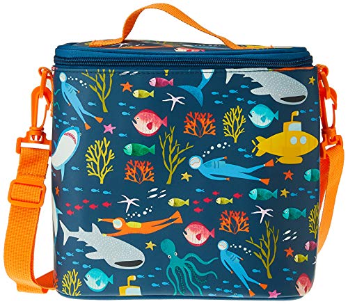 Floss & Rock - Bolsa de almuerzo para niños, color azul Cover