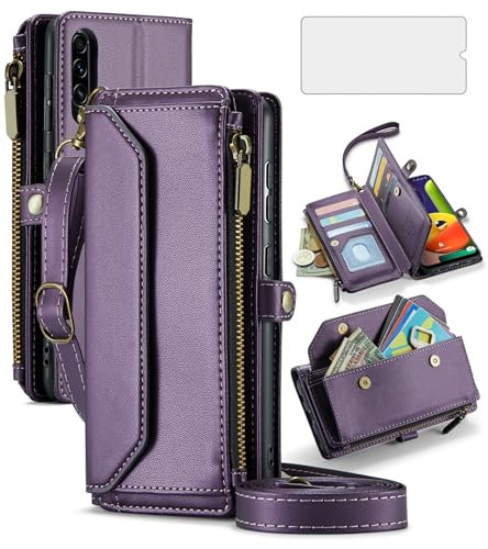 Coque Samsung Galaxy A50 A50S A30S Asuwish Étui Portefeuille Éclair