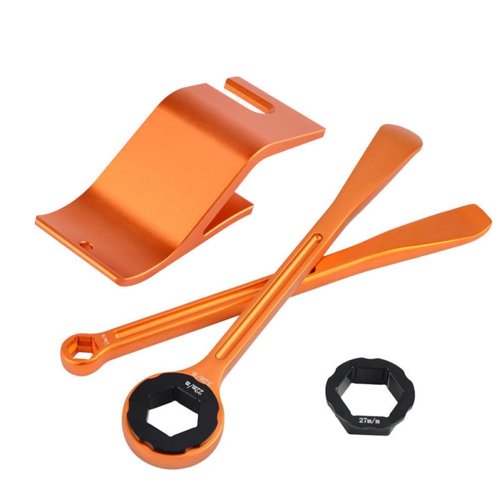 Llave de Eje de Cuchara de Palanca de Herramienta de neumático Universal Compatible con EXC 300 EXC F 350 SX 125 SXF 450 XC XCF XCW XCW F 6D
