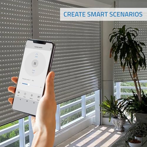 NIVIAN Controlador WiFi para Motor de Persianas con Mando RF. Control Remoto App Tuya. Interruptor Persiana WiFi Programación Horaria, Temporizador y Medición de Consumo. Compatible con Alexa y Google - imagen 5