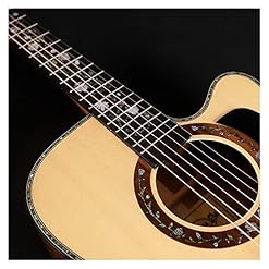 FMOPQ 40-inch M610C Acoustic Guitar Solid Sitika Spruce Top Ebony Fingerboard Professional Acoustic Guitar Guitars (Size… - Les Beatles, Paul McCartney, John Lennon, RIngo Starr, George Harrison FMOPQ 40-inch M610C Acoustic Guitar Solid Sitika Spruce Top Ebony Fingerboard Professional Acoustic Guitar Guitars (Size… – Image 5