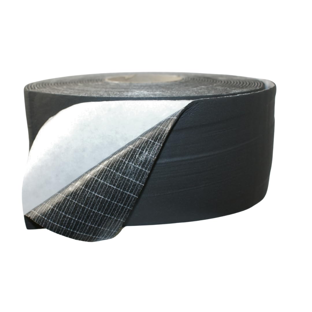 Kautschuk Selbstklebeband 3mm STARK 50mm bis 100mm BREIT 15m LANGE für Heizungs- Lüftungs- und Klimaanlagen Hitzebeständig (100mm x 3mm x 15m)