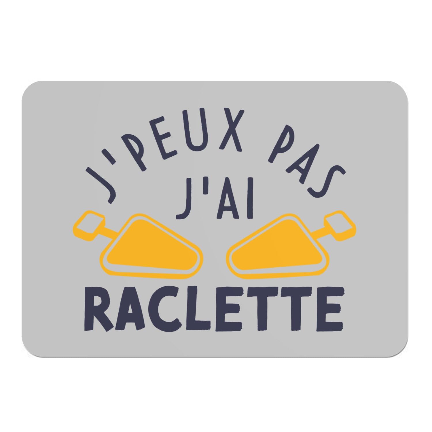 Sets de table raclette j'peux pas j'ai ski : l'ambiance montagne à table