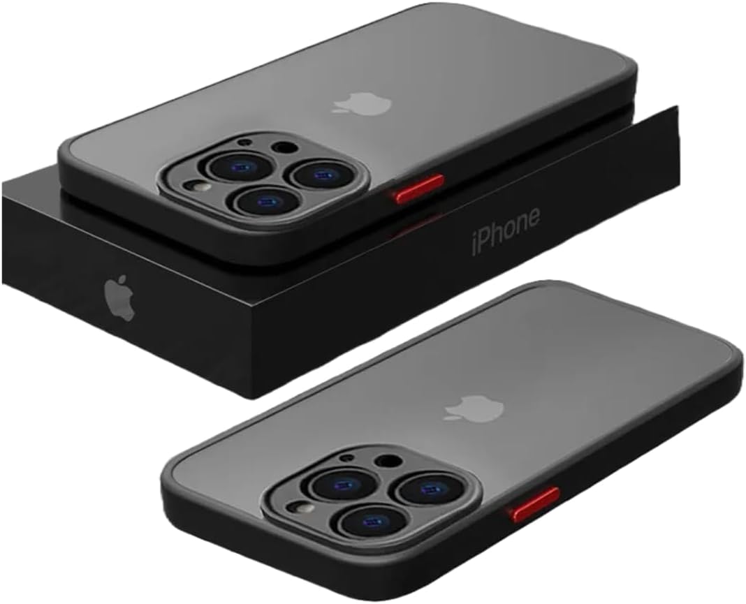 Soft-Touch Skin-Feel Case for iPhone 16/16 Pro/16 Pro Max/16 Plus | Ultra Slim, Non-Slip Protective Cover, Thin Matte Finish, Shockproof, Anti-Scratch, MagSafe Compatible (Black, iPhone 16 Pro)