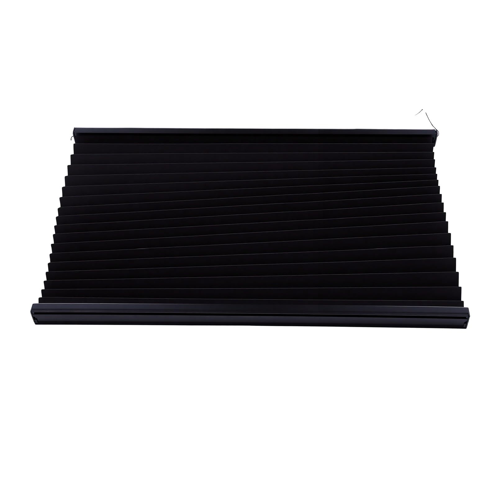 26x24 Czarne Harmonijkowe Rolety RV z Materiałem Blokującym Słońce,