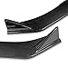 Auto Dynasty 3Pcs Car Front Bumper Lip Spoiler Wing Body Kit Compatible with Mazda 6 2019-2021, Carbon Fiber Look