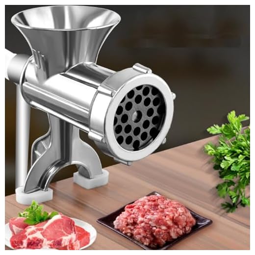 Moedor De Carne Com Funil Para Encher Linguiça Moedor Nº 8 Completo Em Alumínio