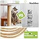 Sisalseil für Kratzbaum, 9MM X 80M Natur Sisalseil, Sisal Katzenbaum Schnur inkl. 3 Katzenspielzeug, Kratzsaule Sisal Seil für Katzen, Kratzbaum, Kratzseil, Haushalt, DIY, Garten, Dekoration