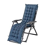 Garden Recliner Chair Cushions Thick Replacement Sun Lounger Cushion With Anti Slip Hood And 6 Pair Straps, Soft Comfortable Recliner Sofa Cushion For Garden Patio Vacation Relax (cushion Only)
