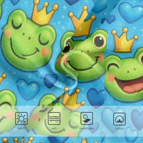 Joisal Cotton Girls Underwear Toddler Cute Cartoon Frog Blue Golden Cute Panties Girl Flower Briefs Underpants 2t3