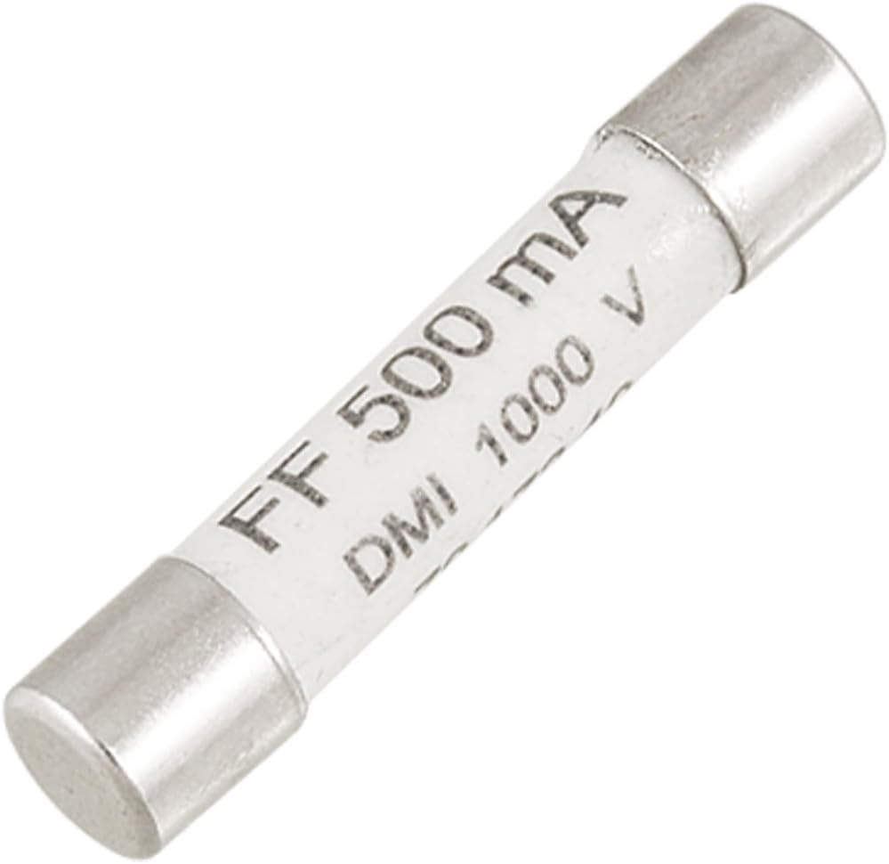 sourcing map 1000V 500mA 6.3 x 32mm White Ceramic Fuse for Multimeter