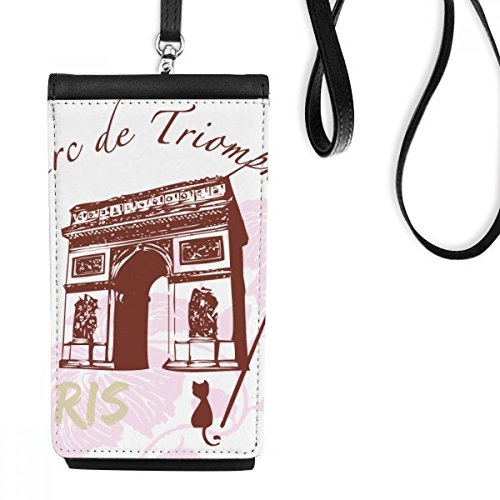 Cadeau souvenir de Paris avec cette bourse téléphone Arc de Triomphe