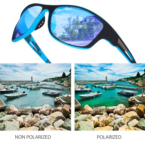 Image of CREEK UV Protected Polarization Sports Sunglasses for Men Driving Cycling Fishing Cricket Sunglasses