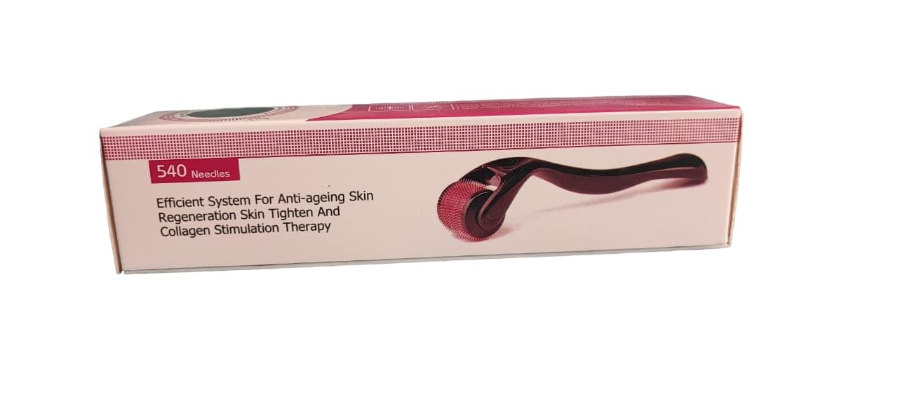 Polaris Fox Pack of 1 Derma Roller | Derma Roller 0.5mm with 540 Titanium Needles | Face roller 4