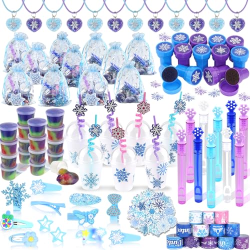Frozen Party Favors, Snowflake Princess Theme Birthday Supplies S...