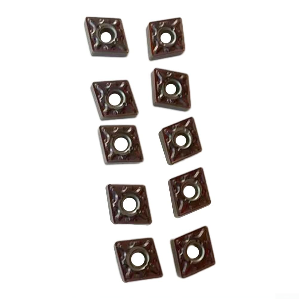 CNMG 431 Cnmg120404 Lot de 10 lames en carbure de tungstène CNMG 431 CNMG 120404 Outil de tournage pour usinage en acier