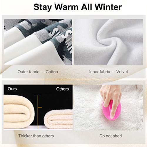 Jobakids Boys Clothes Set 2 Piece Fleece Long Sleeve Hoodie Sweatshirt And Jogging Pants Camouflage Print Grey 6Y #TOP2