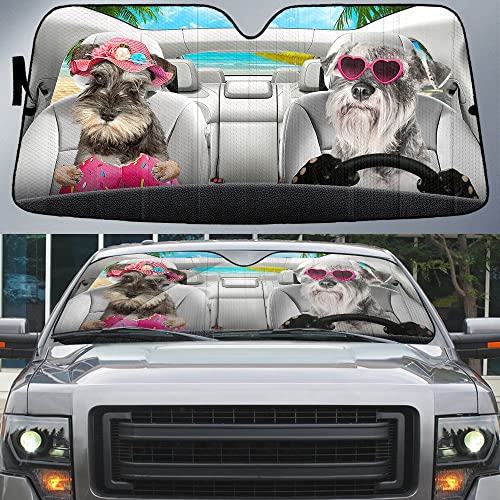 Parasol de coche Schnauzer térmico y anti-UV universal para SUV