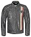 Produktbild XLS Motorradjacke Classic Urban für Herren schwarz aus Leder Retro Bikerjacke herausnehmbares Thermofutter Größe M