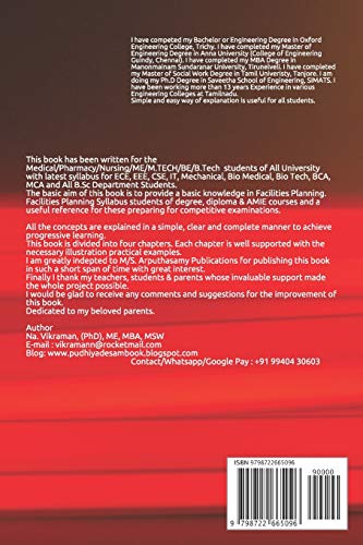 Facilities Planning: For BE/B.TECH/BCA/MCA/ME/M.TECH/Diploma/B.Sc/M.Sc/BBA/MBA/Competitive Exams & K