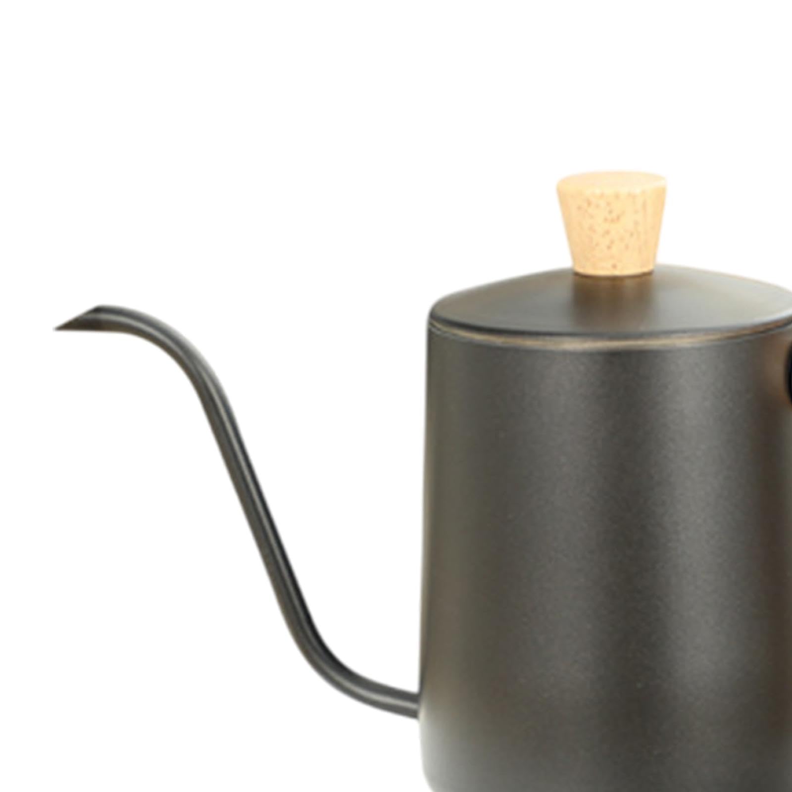 BNF®Pour Over Coffee Kettle Teapots Gooseneck Kettle for Coffee Shop Bar Camping 600ML Black|Home & Garden | Small Kitchen Appliances |1 Piece Pour Over Coffee Kettle 1