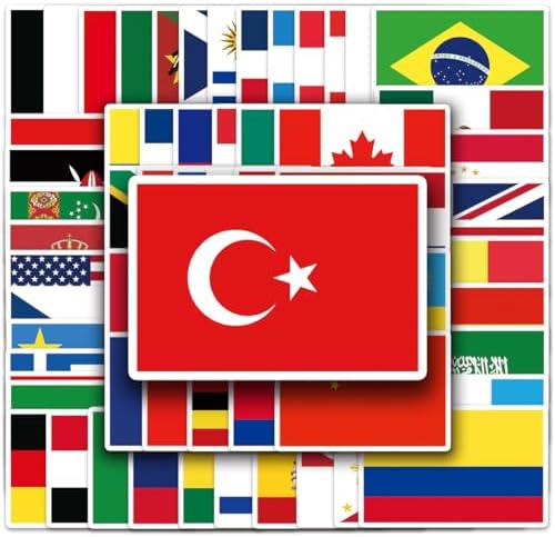 Set Di 32 Bandiere Del Mondo Con Asta - Decorazioni Per Eventi Sportivi, Feste E Parate - Foto 4