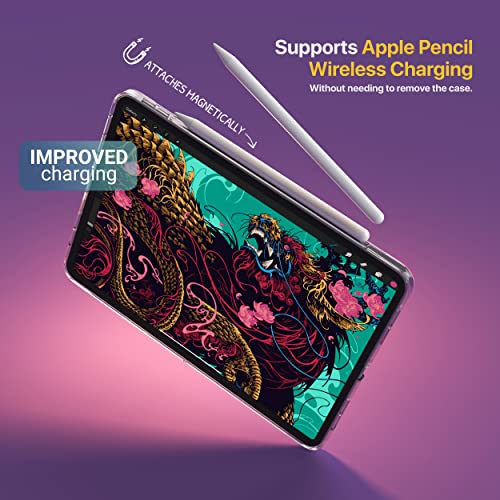 Tineeowl Ipad Pro 11 Inch Arctic Case 2022, 2021, 2020 & 2018 (4Th, 3Rd, 2Nd, 1St Generation) Ultra Thin Crystal Clear Case With Matte Back, Supports Apple Pencil Charging, Tpu Bumper (Clear) #TOP2