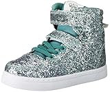 Glitter stadil upper, with rubber outsole