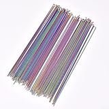 Zilimontt Rayons en acier inoxydable de 2,0 mm de diamètre - Finition colorée - Plaqué sous vide - Longue durée - Compatible avec (293 mm)