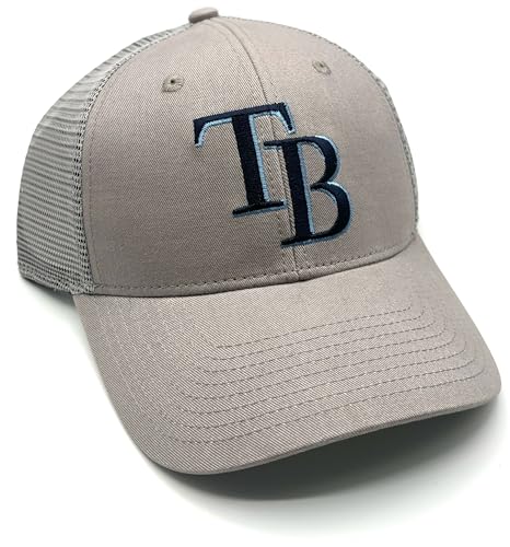 Gorra Trucker MLB Tampa Bay Malla Gris Ajustable miniatura 1