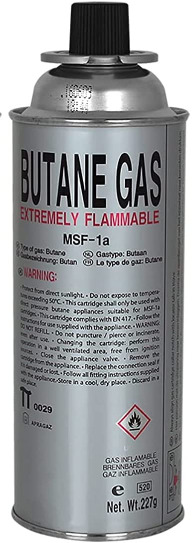 Fornello a gas con cartuccia a gas, molto leggero, fornello a gas da campeggio, facile da trasportare con la pratica custodia, protezione dal surriscaldamento con bruciatore singolo