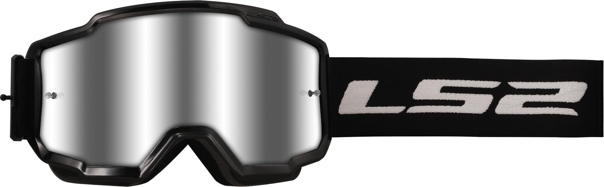 LS2 Unisex Charger Iridium Lens Goggles. Mx/Motocross/Ski/Snow Charger Silver Lens Goggles. MX/Motocross/Ski/Snow. BLACK (pack of 1)