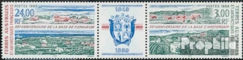 Sellos Antártida Francesa Prophila 397-398 MNH 1999 Estaciones Investigación