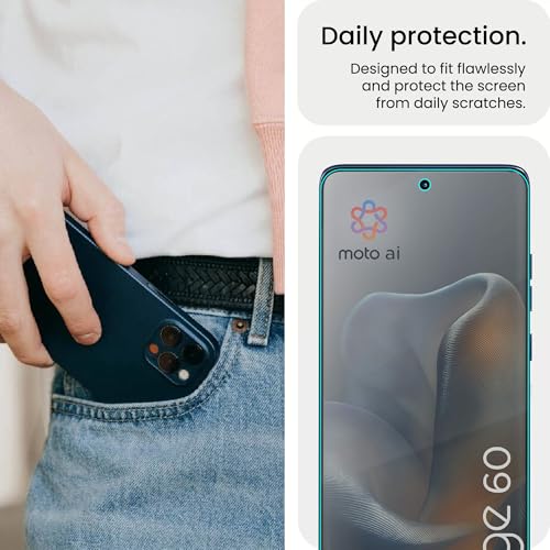 Image of FIRST MART Matte Screen Protector for Motorola Edge 60 - TPU Anti-Glare Protection, Fingerprint Working, Bubble-Free, Edge to Edge Coverage [ 1 Pack]