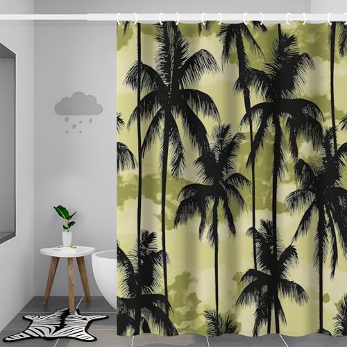 Rideau de douche imperméable 180x200 en polyester lavable